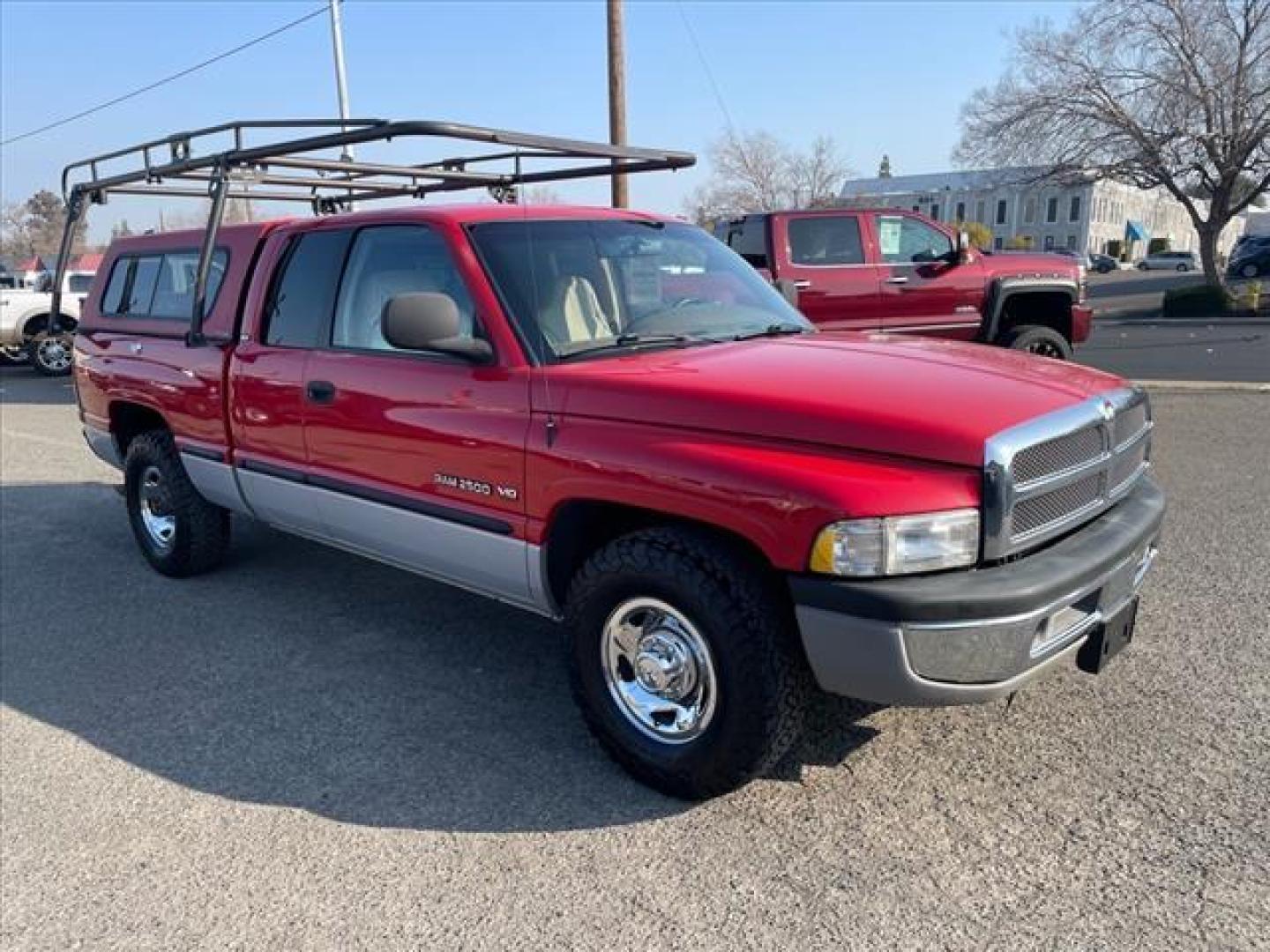 1999 Red Dodge Ram 2500 Laramie SLT (3B7KC23W4XG) with an 8.0L V10 OHV 20V FI Engine Other engine, 4-Speed Automatic transmission, located at 800 Riverside Ave, Roseville, CA, 95678, 916-773-4549 & Toll Free: 866-719-4393, 38.732265, -121.291039 - QUAD CAB SLT 85K MILES LEATHER CLEAN CARFAX - Photo#1