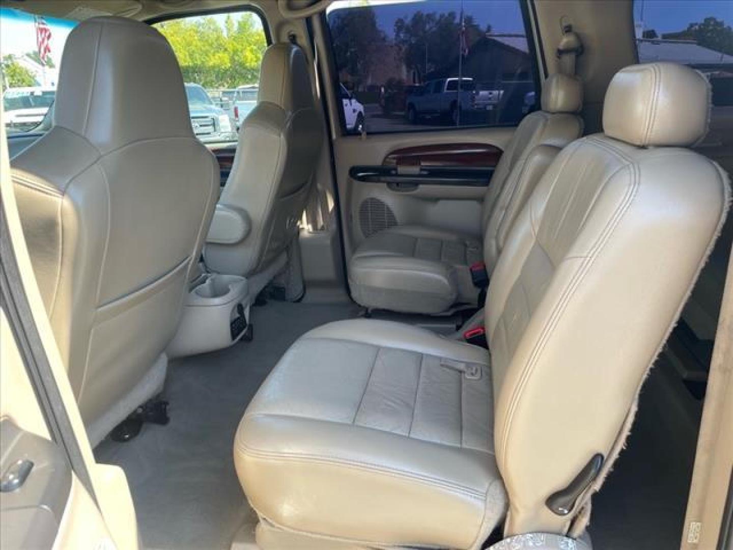 2005 Pueblo Gold Clearcoat Metallic Ford Excursion Limited (1FMSU43P35E) with an 6.0L Power Stroke 6.0L Diesel Turbo V8 325hp 560ft. lbs. Common Rail Direct Injection engine, 5-Speed Automatic transmission, located at 800 Riverside Ave, Roseville, CA, 95678, 916-773-4549 & Toll Free: 866-719-4393, 38.732265, -121.291039 - DIESEL 4X4 LIMITED DVD CLEAN CARFAX - Photo#10