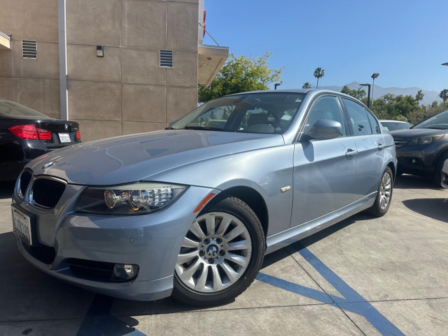 2009 Montego Blue Metallic /Gray BMW 3-Series Leather (WBAPH53509A) with an 3.0 engine, Automatic transmission, located at 30 S. Berkeley Avenue, Pasadena, CA, 91107, (626) 248-7567, 34.145447, -118.109398 - Low Miles!! New Tires!! - Photo#0