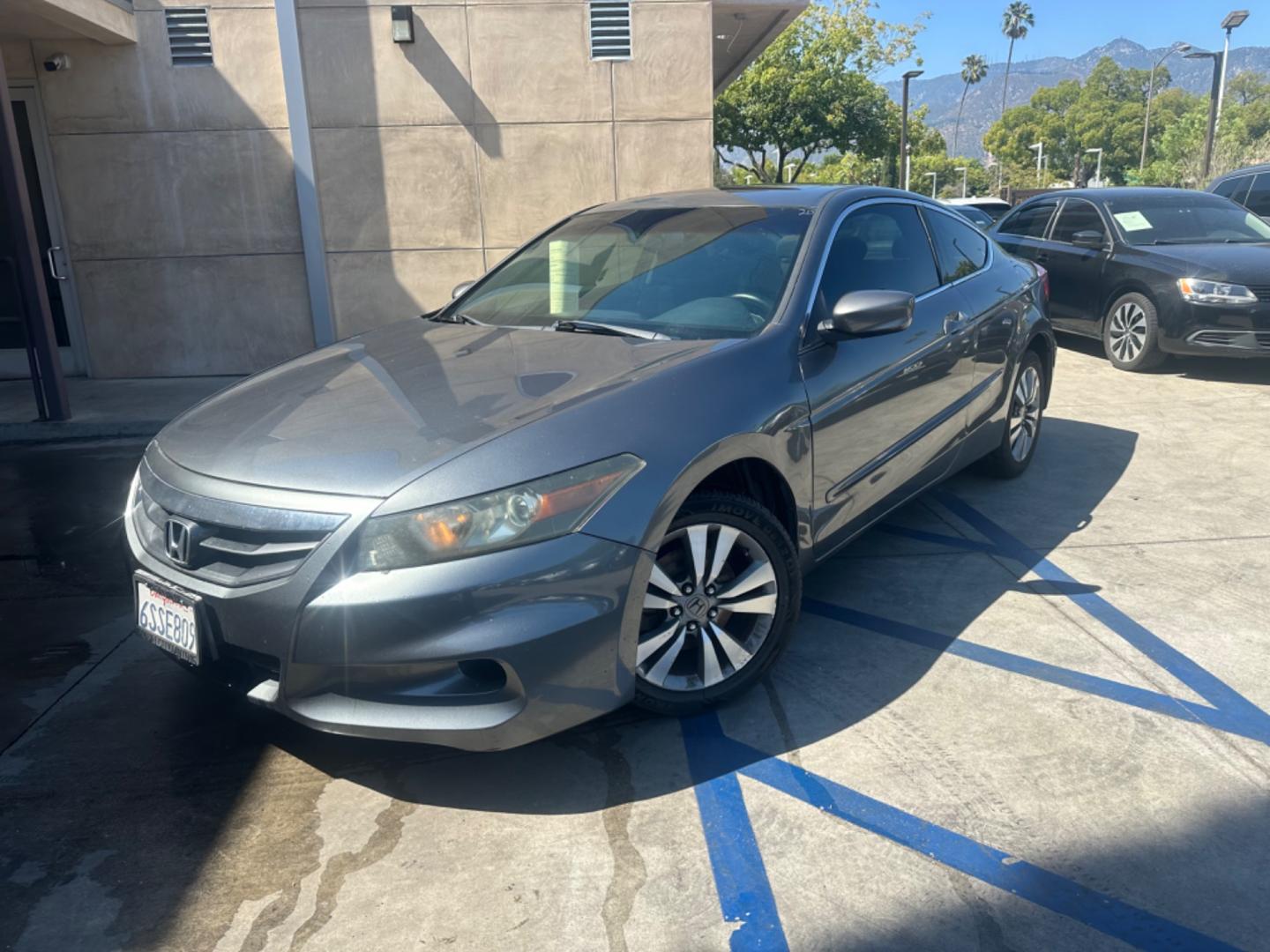 2011 Gray metallic /BLACK Honda Accord Cpe EX Coupe AT (1HGCS1B75BA) with an 2.4L L4 DOHC 16V engine, 5-Speed Automatic transmission, located at 30 S. Berkeley Avenue, Pasadena, CA, 91107, (626) 248-7567, 34.145447, -118.109398 - Moon Roof! New Tires! Nice Interior! Looks and Drives Good! Bad credit? We can help! We are the bank. All our cars are thoroughly inspected and reconditioned by our technicians. FREE CARFAX report. Stop by or call to speak with our friendly staff. Whether you have bad credit, no credit, bankruptcy - Photo#1