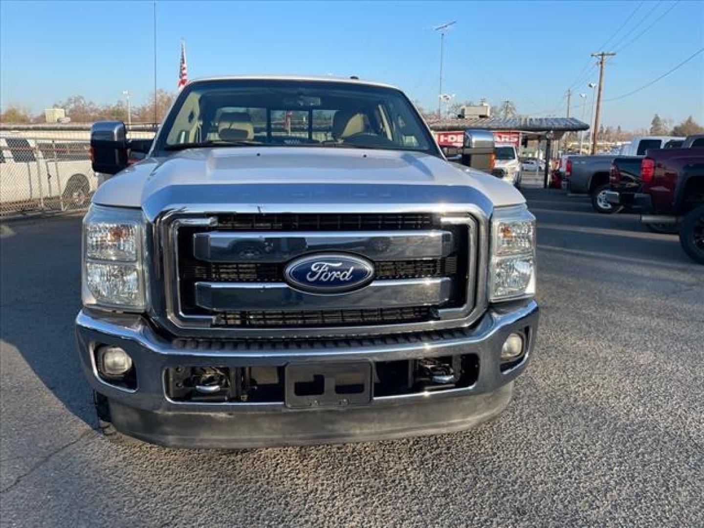 2011 Oxford White/Sterling Grey Ford F-350 Super Duty Lariat (1FT8X3BT9BE) with an 6.7L Power Stroke 6.7L Biodiesel Turbo V8 400hp 800ft. lbs. Common Rail Direct Injection engine, 6-Speed Shiftable Automatic transmission, located at 800 Riverside Ave, Roseville, CA, 95678, 916-773-4549 & Toll Free: 866-719-4393, 38.732265, -121.291039 - DIESEL SUPER CAB 4X4 LARIAT ONE OWNER SERVICE RECORDS ON CLEAN CARFAX - Photo#7