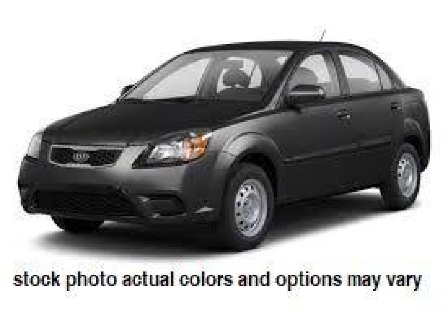 2011 BLACK Kia Rio (KNADH4A37B6) with an 4-Cyl 1.6 Liter engine, Automatic 4-Spd w/Overdrive transmission, located at 412 Auto Vista Drive, Palmdale, 93551, (661) 945-0620, 34.592636, -118.136681 - Photo#0