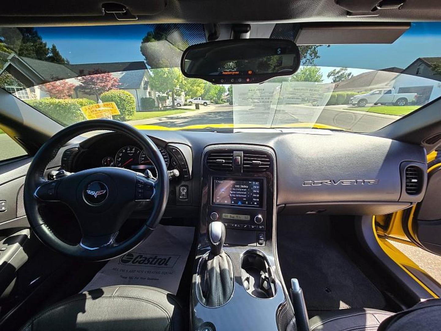 2012 YELLOW Chevrolet Corvette (1G1YG2DW7C5) with an V8 6.2 Liter engine, Auto 6-Spd w/Paddle Shft transmission, located at 246 E Walker St., Orland, 95963, (530) 865-5800, 39.747589, -122.178398 - Photo#17