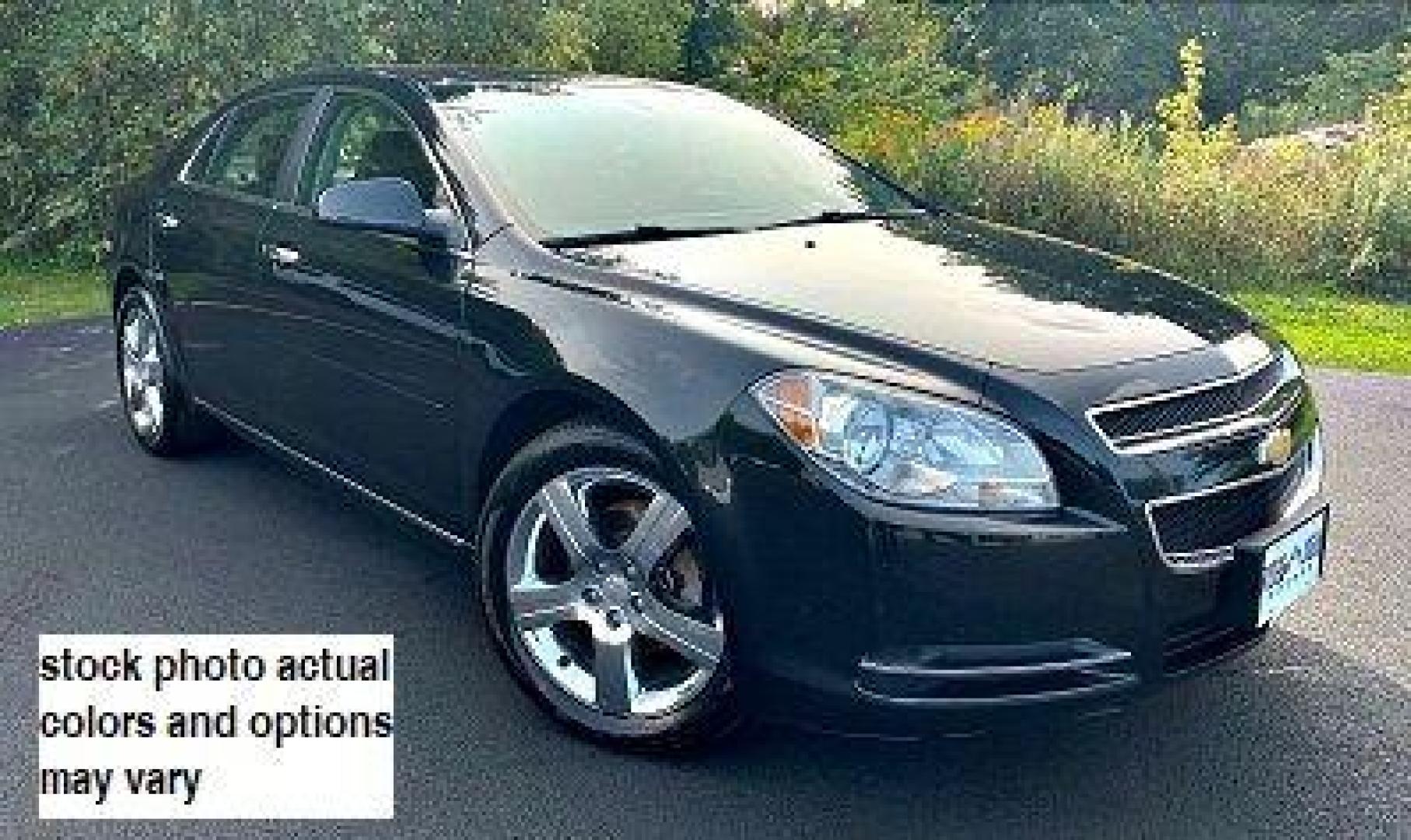 2012 BLACK Chevrolet Malibu (1G1ZC5E03CF) with an 4-Cyl 2.4 Liter engine, Auto 6-Spd w/TAPshft transmission, located at 412 Auto Vista Drive, Palmdale, 93551, (661) 945-0620, 34.592636, -118.136681 - Photo#0