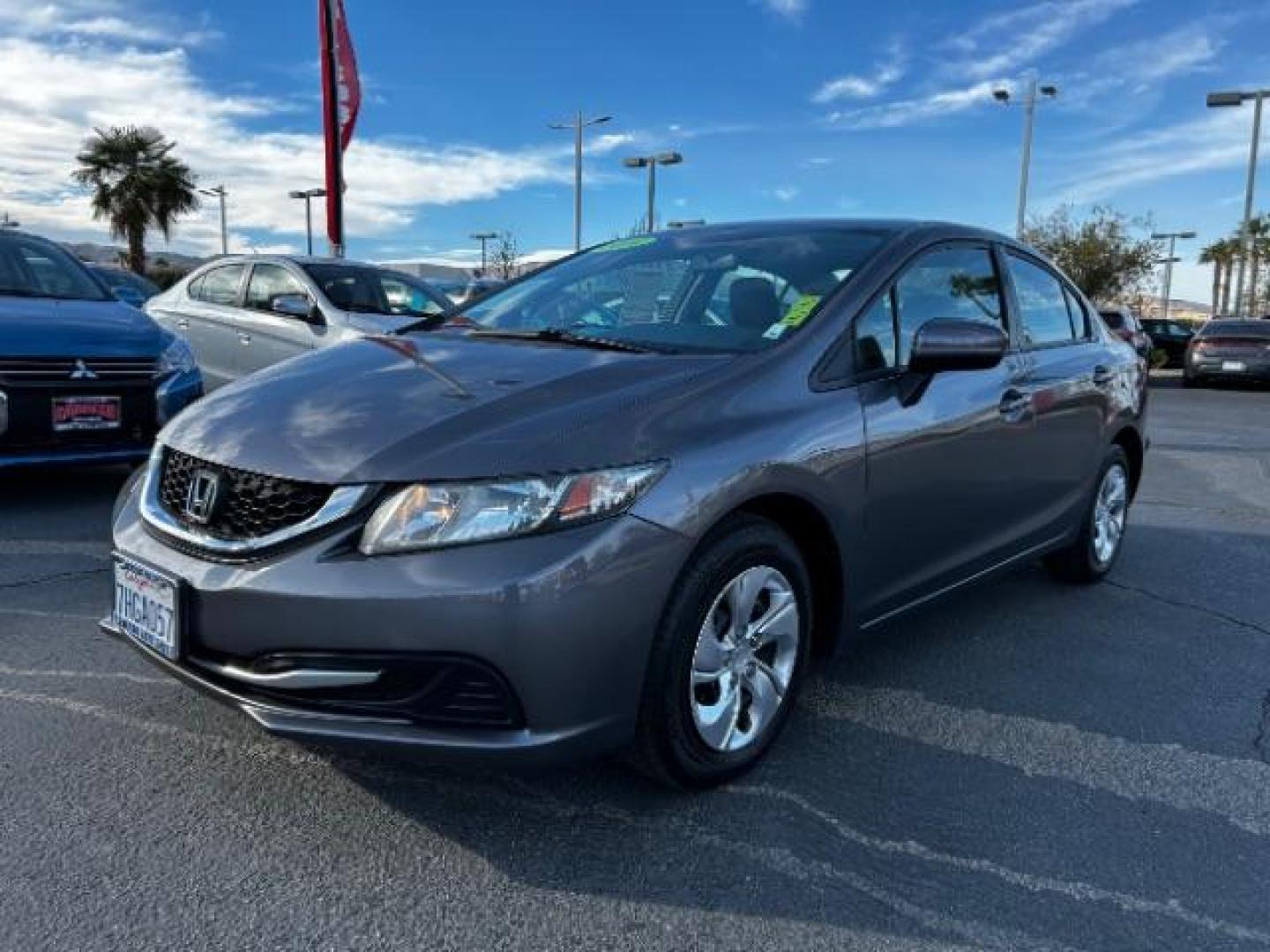 2014 GRAY Honda Civic Sedan (19XFB2F53EE) with an 4-Cyl 1.8 Liter engine, Automatic CVT transmission, located at 412 Auto Vista Drive, Palmdale, 93551, (661) 945-0620, 34.592636, -118.136681 - Photo#2