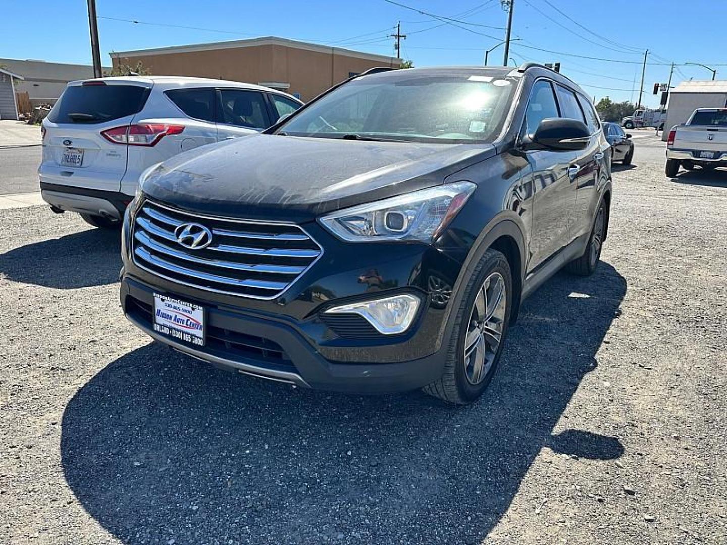 2014 BLACK Hyundai Santa Fe (KM8SR4HF6EU) with an V6 GDI 3.3 Liter engine, Auto 6-Spd Shiftronic transmission, located at 246 E Walker St., Orland, 95963, (530) 865-5800, 39.747589, -122.178398 - Photo#0