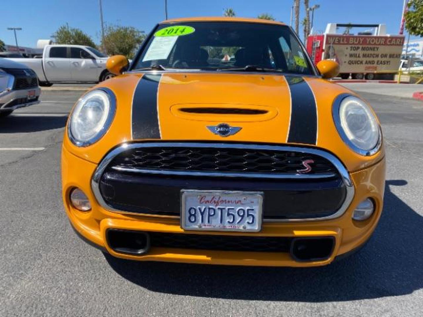 2014 ORANGE MINI Cooper Hardtop (WMWXM7C55ET) with an 4-Cyl Turbo 2.0 Liter engine, Automatic transmission, located at 412 Auto Vista Drive, Palmdale, 93551, (661) 945-0620, 34.592636, -118.136681 - Photo#2