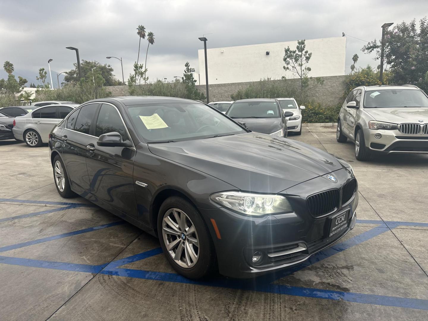 2015 Space Gray Metallic /Black BMW 5-Series Leather (WBA5A5C50FD) with an 2.0 engine, Automatic transmission, located at 30 S. Berkeley Avenue, Pasadena, CA, 91107, (626) 248-7567, 34.145447, -118.109398 - Crown City Motors is a used “Buy Here Pay Here” car dealer in Pasadena CA. “Buy Here Pay Here” financing, means that when you purchase your vehicle from our dealership, that you make the payments to the dealership as well. We do not need the banks approval to get you approved for a used auto - Photo#4