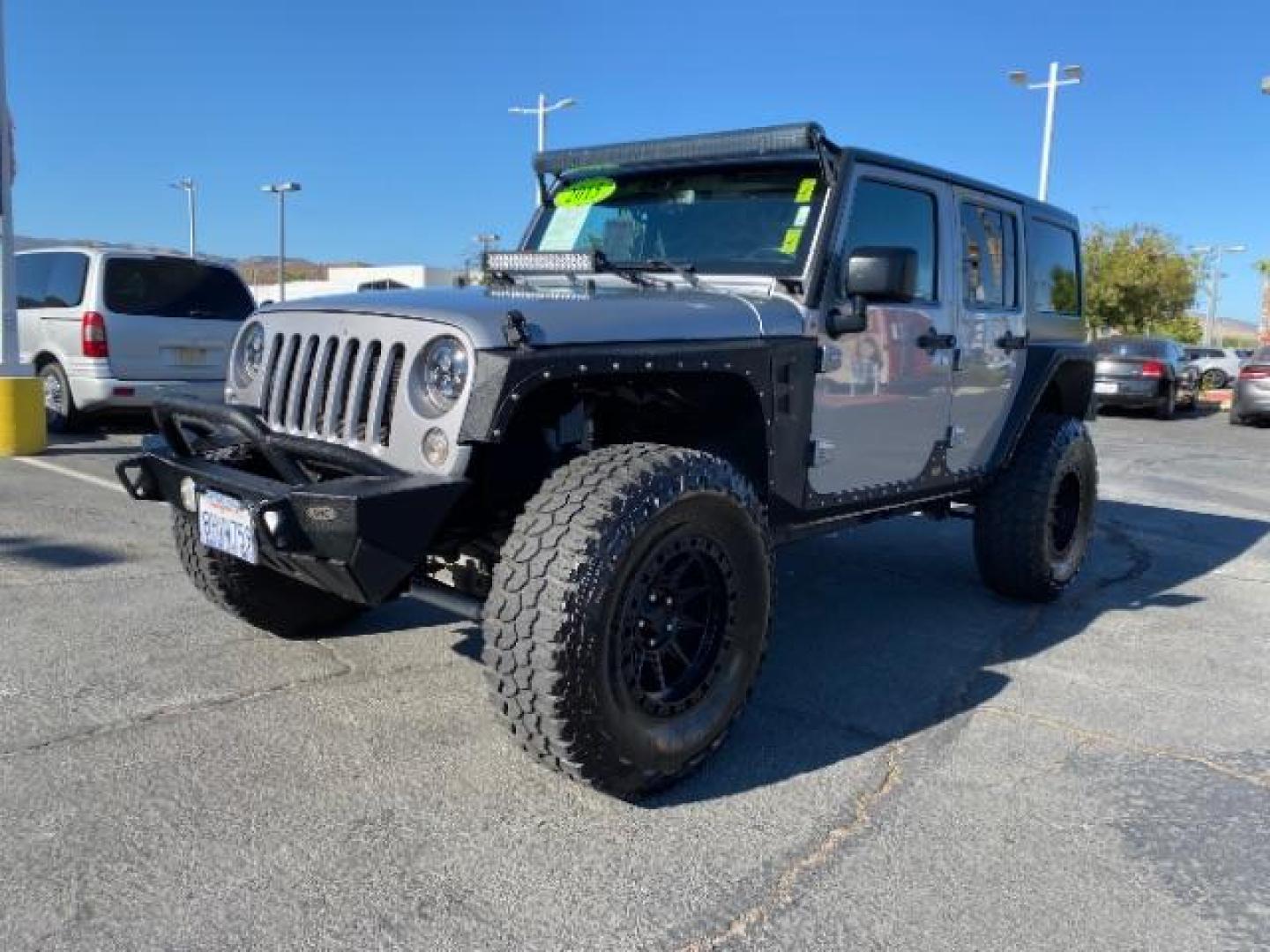 2015 GRAY Jeep Wrangler Unlimited (1C4HJWDG8FL) with an V6 3.6 Liter engine, Automatic transmission, located at 412 Auto Vista Drive, Palmdale, 93551, (661) 945-0620, 34.592636, -118.136681 - Photo#2