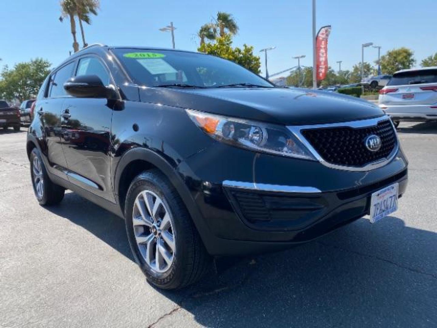 2015 BLACK Kia Sportage (KNDPB3AC8F7) with an 4-Cyl GDI 2.4 Liter engine, Auto 6-Spd Sportmatic transmission, located at 412 Auto Vista Drive, Palmdale, 93551, (661) 945-0620, 34.592636, -118.136681 - Photo#0