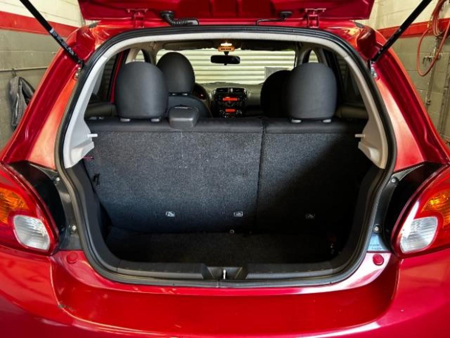 2015 RED Mitsubishi Mirage (ML32A3HJ9FH) with an 3-Cyl 1.2 Liter engine, Automatic CVT transmission, located at 412 Auto Vista Drive, Palmdale, 93551, (661) 945-0620, 34.592636, -118.136681 - Photo#15