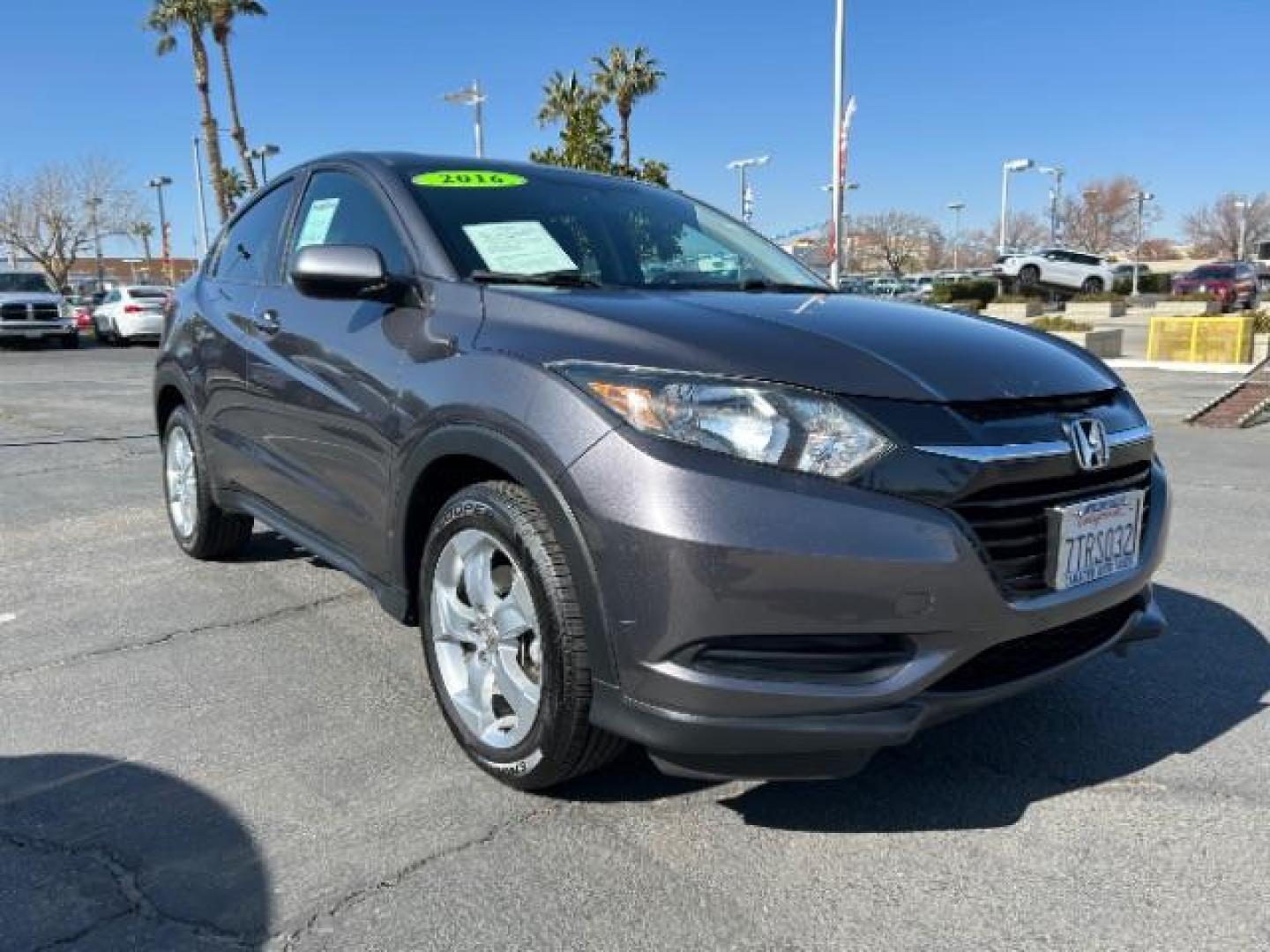 2016 GRAY Honda HR-V (3CZRU5H35GM) with an 4-Cyl i-VTEC 1.8 Liter engine, Auto CVT w/Sport Mode transmission, located at 412 Auto Vista Drive, Palmdale, 93551, (661) 945-0620, 34.592636, -118.136681 - Photo#0