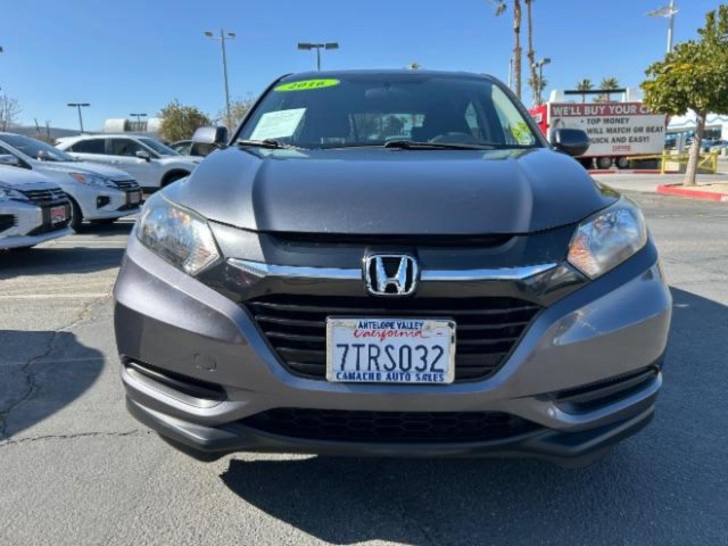 2016 GRAY Honda HR-V (3CZRU5H35GM) with an 4-Cyl i-VTEC 1.8 Liter engine, Auto CVT w/Sport Mode transmission, located at 412 Auto Vista Drive, Palmdale, 93551, (661) 945-0620, 34.592636, -118.136681 - Photo#1