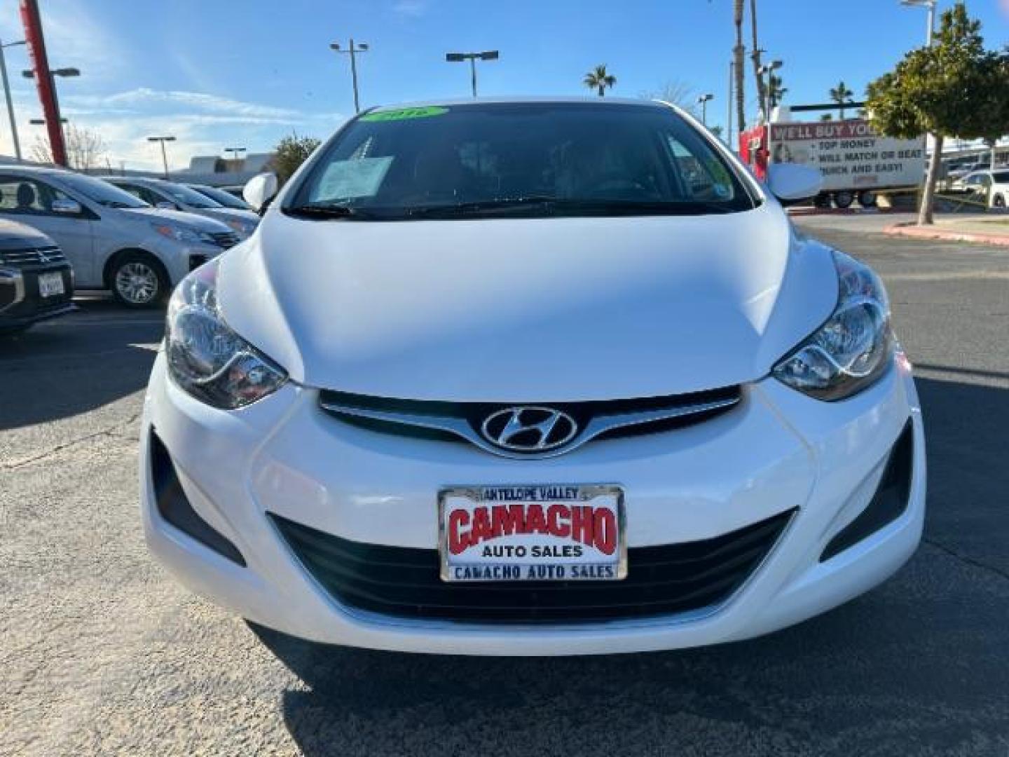 2016 WHITE Hyundai Elantra (5NPDH4AE3GH) with an 4-Cyl 1.8 Liter engine, Auto 6-Spd Shiftronic transmission, located at 412 Auto Vista Drive, Palmdale, 93551, (661) 945-0620, 34.592636, -118.136681 - Photo#1