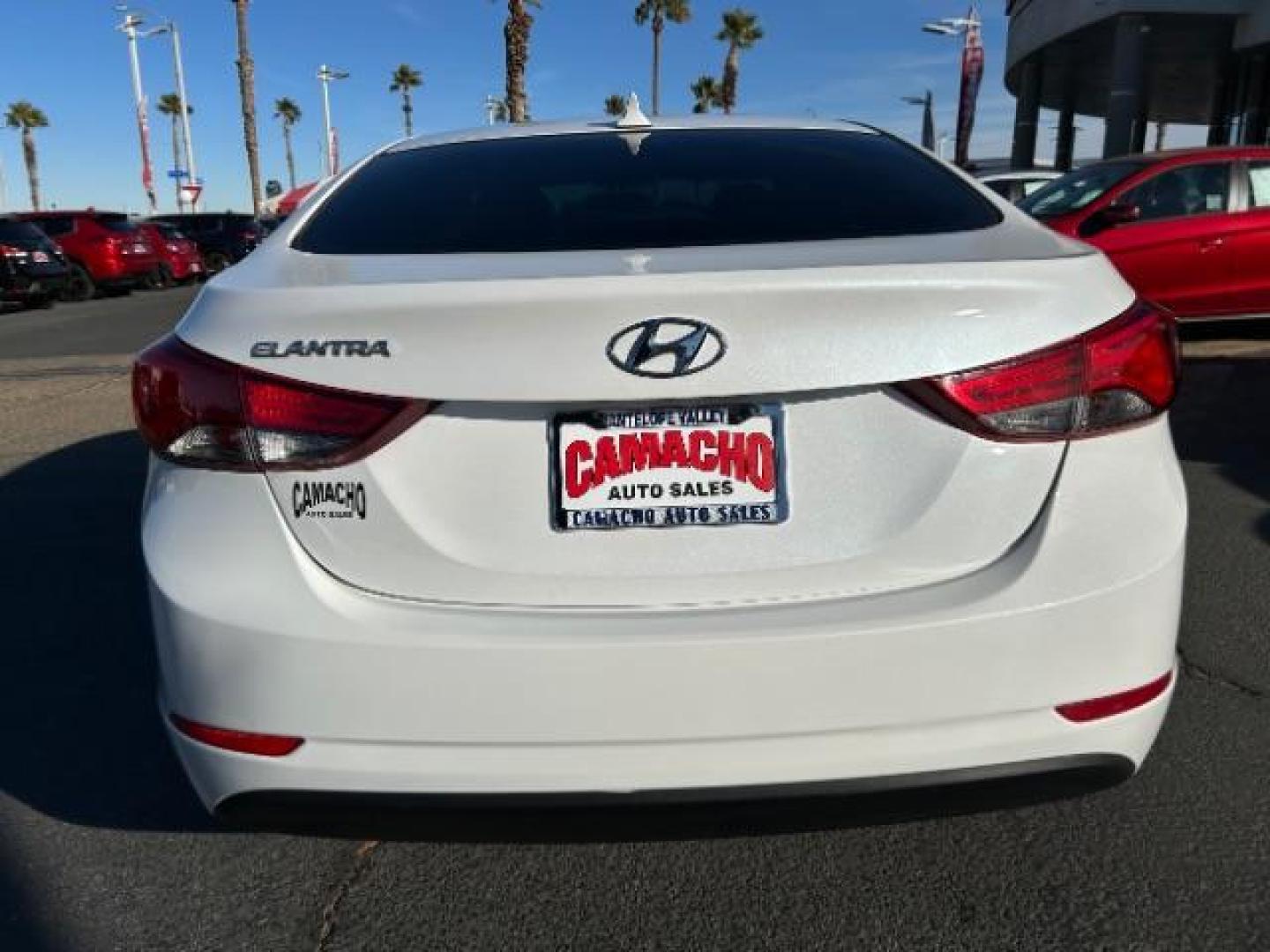 2016 WHITE Hyundai Elantra (5NPDH4AE3GH) with an 4-Cyl 1.8 Liter engine, Auto 6-Spd Shiftronic transmission, located at 412 Auto Vista Drive, Palmdale, 93551, (661) 945-0620, 34.592636, -118.136681 - Photo#5