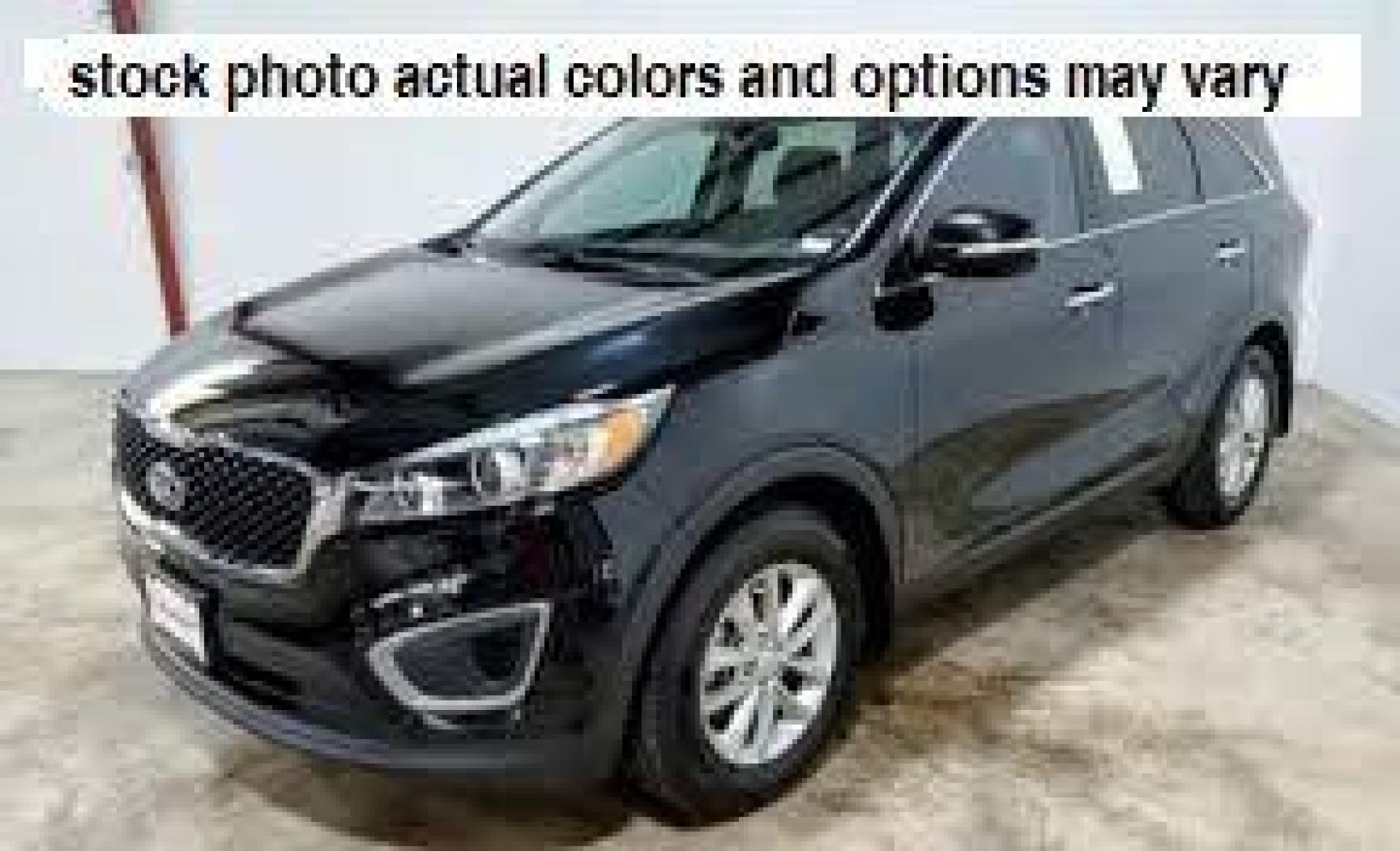 2016 BLACK Kia Sorento (5XYPG4A35GG) with an 4-Cyl GDI 2.4 Liter engine, Auto 6-Spd OD Sptmatc transmission, located at 412 Auto Vista Drive, Palmdale, 93551, (661) 945-0620, 34.592636, -118.136681 - Photo#0