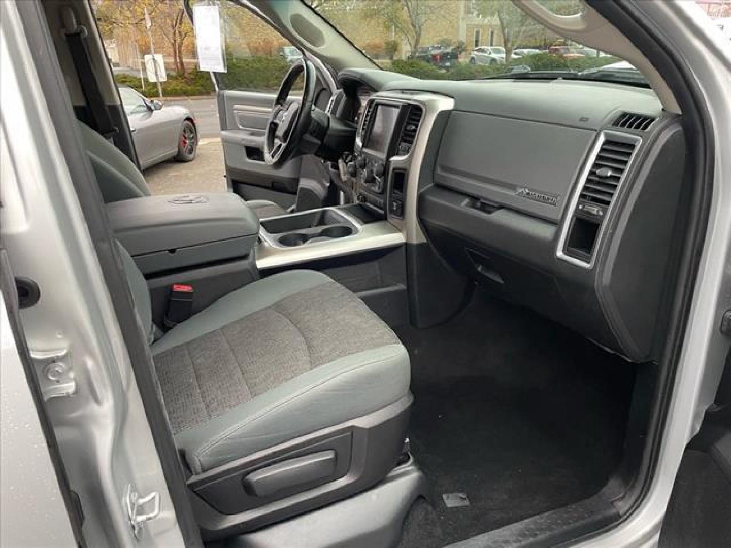 2016 Bright Silver Metallic Clear Coat RAM 1500 Big Horn (1C6RR7LM1GS) with an 3.0L EcoDiesel 3.0L Biodiesel Turbo V6 240hp 420ft. lbs. Common Rail Direct Injection engine, 8-Speed Shiftable Automatic transmission, located at 800 Riverside Ave, Roseville, CA, 95678, 916-773-4549 & Toll Free: 866-719-4393, 38.732265, -121.291039 - ECODIESEL CREW CAB 4X4 SLT BIG HORN CLEAN CARFAX - Photo#14