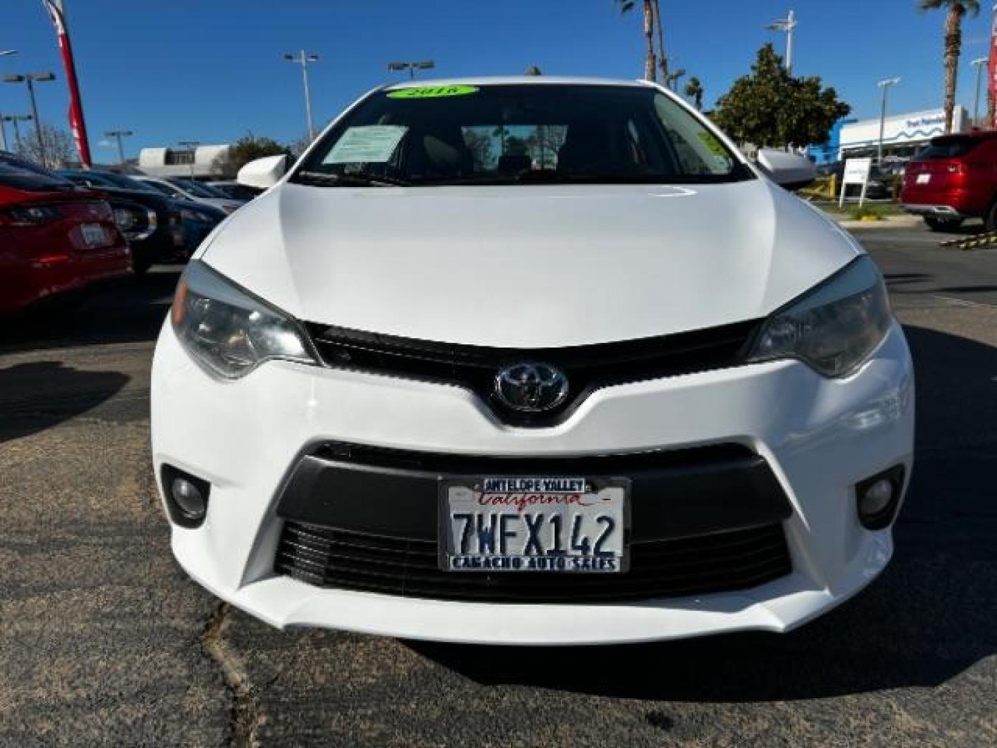 2016 WHITE Toyota Corolla (2T1BURHE3GC) with an 4-Cyl 1.8 Liter engine, Automatic CVTi-S transmission, located at 412 Auto Vista Drive, Palmdale, 93551, (661) 945-0620, 34.592636, -118.136681 - Photo#1