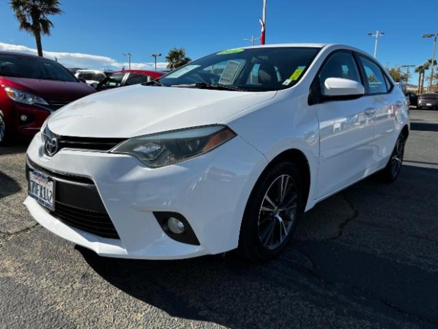 2016 WHITE Toyota Corolla (2T1BURHE3GC) with an 4-Cyl 1.8 Liter engine, Automatic CVTi-S transmission, located at 412 Auto Vista Drive, Palmdale, 93551, (661) 945-0620, 34.592636, -118.136681 - Photo#2