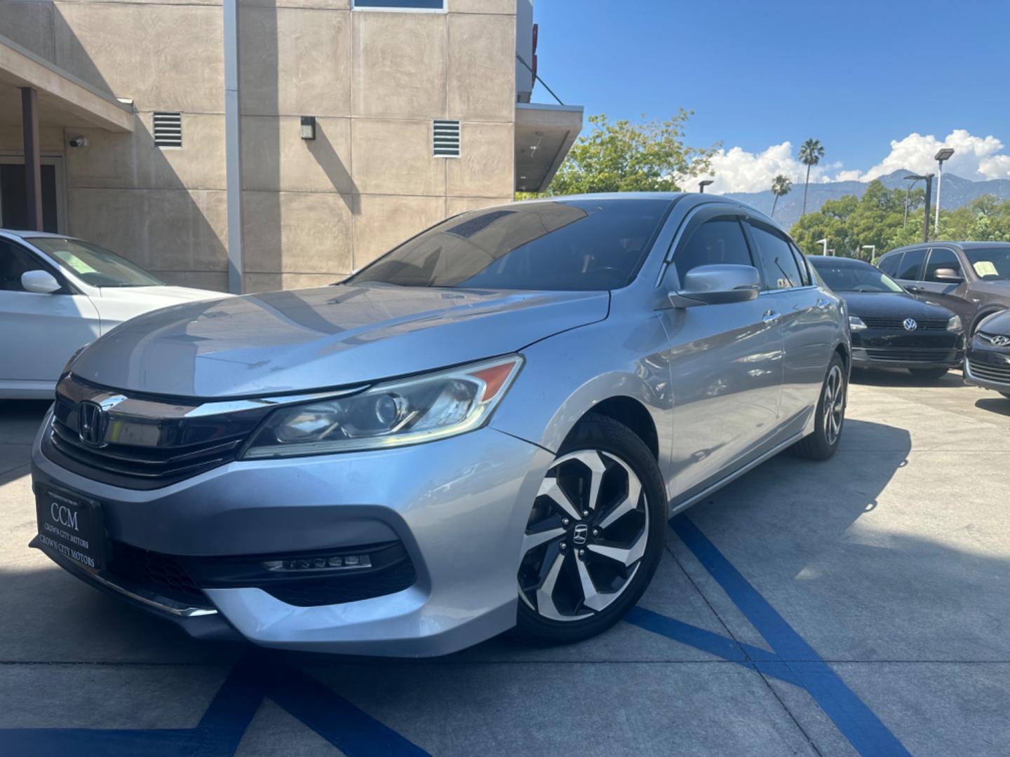 2017 Silver /Gray Honda Accord EX-L Sedan V6 6-Spd AT (1HGCR3F86HA) with an 3.5L V6 SOHC 24V engine, 6A transmission, located at 30 S. Berkeley Avenue, Pasadena, CA, 91107, (626) 248-7567, 34.145447, -118.109398 - Navigation! Leather Seats! Moon-roof! This 2017 Honda Accord EX-L Sedan V6 6-Spd AT looks and drives good. - Photo#0