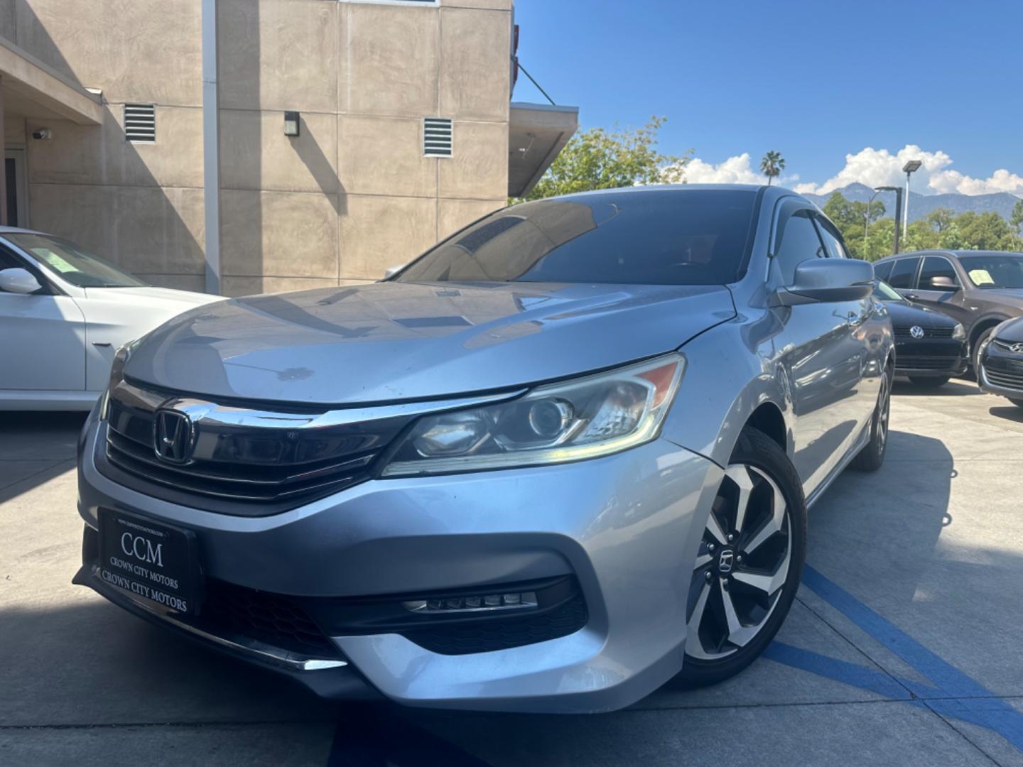 2017 Silver /Gray Honda Accord EX-L Sedan V6 6-Spd AT (1HGCR3F86HA) with an 3.5L V6 SOHC 24V engine, 6A transmission, located at 30 S. Berkeley Avenue, Pasadena, CA, 91107, (626) 248-7567, 34.145447, -118.109398 - Navigation! Leather Seats! Moon-roof! This 2017 Honda Accord EX-L Sedan V6 6-Spd AT looks and drives good. - Photo#1