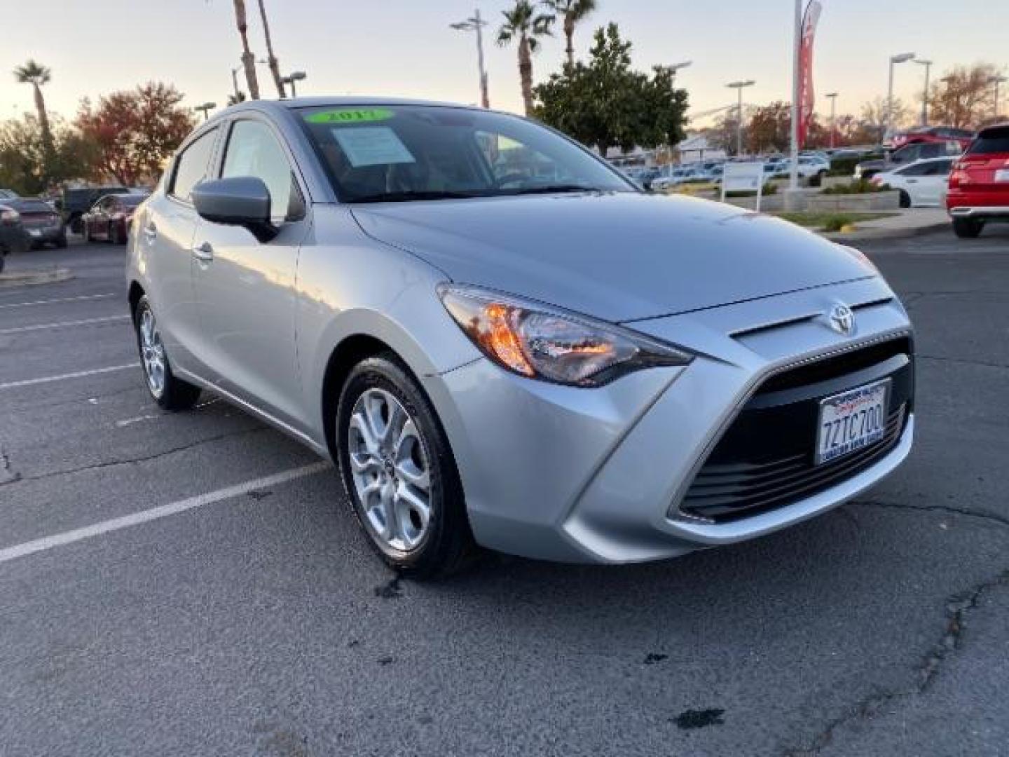 2017 SILVER Toyota Yaris iA (3MYDLBYVXHY) with an 4-Cyl 1.5 Liter engine, Automatic 6-Spd transmission, located at 412 Auto Vista Drive, Palmdale, 93551, (661) 945-0620, 34.592636, -118.136681 - Photo#0