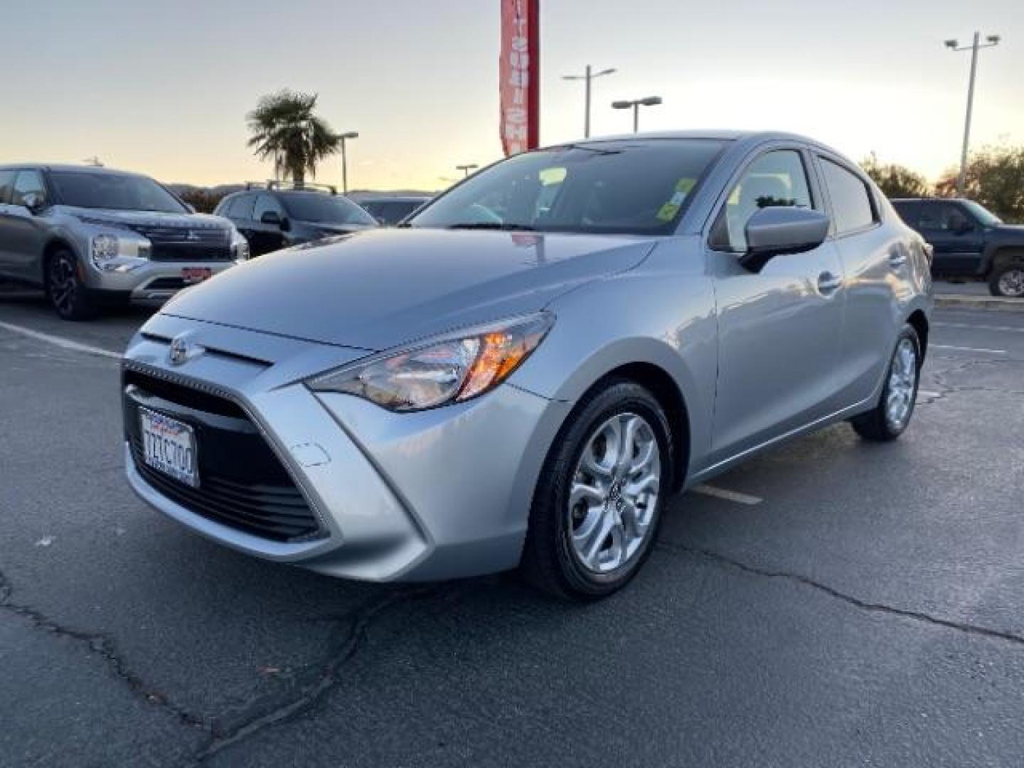 2017 SILVER Toyota Yaris iA (3MYDLBYVXHY) with an 4-Cyl 1.5 Liter engine, Automatic 6-Spd transmission, located at 412 Auto Vista Drive, Palmdale, 93551, (661) 945-0620, 34.592636, -118.136681 - Photo#2