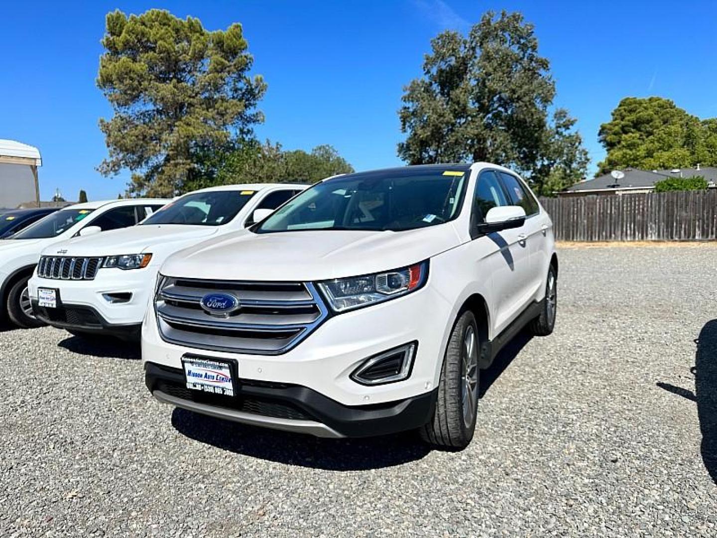 2018 WHITE Ford Edge (2FMPK4K89JB) with an V6 3.5 Liter engine, Auto 6-Spd SelShft transmission, located at 246 E Walker St., Orland, 95963, (530) 865-5800, 39.747589, -122.178398 - Photo#0