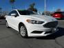 2018 WHITE Ford Fusion (3FA6P0G71JR) with an 4-Cyl 2.5 Liter engine, Automatic 6-Spd w/SelectShift transmission, located at 412 Auto Vista Drive, Palmdale, 93551, (661) 945-0620, 34.592636, -118.136681 - Photo#0