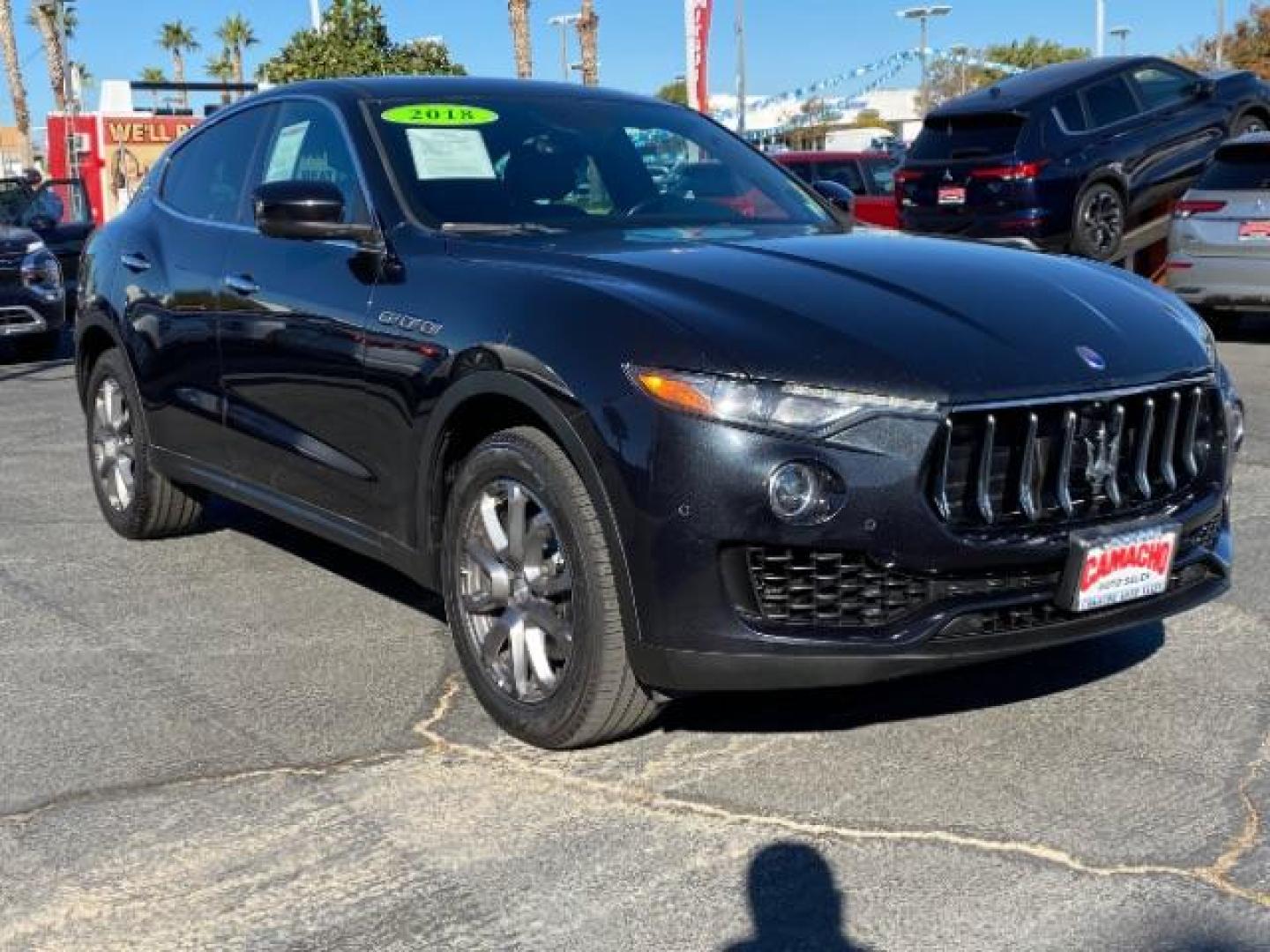 2018 BLACK Maserati Levante (ZN661XUA8JX) with an V6 Twin Turbo 3.0 Liter engine, Automatic 8-Spd w/Manual Mode transmission, located at 412 Auto Vista Drive, Palmdale, 93551, (661) 945-0620, 34.592636, -118.136681 - Photo#0