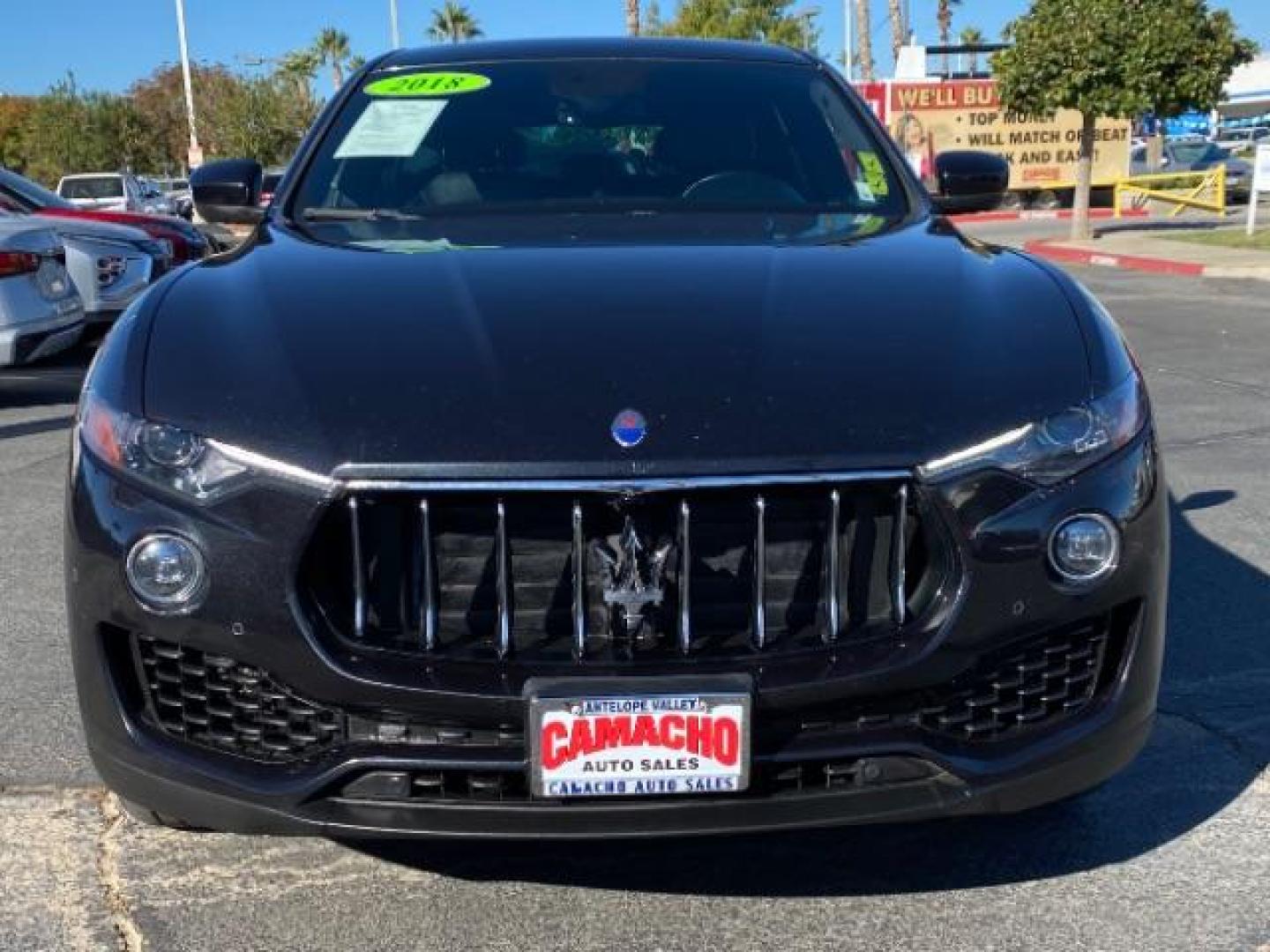 2018 BLACK Maserati Levante (ZN661XUA8JX) with an V6 Twin Turbo 3.0 Liter engine, Automatic 8-Spd w/Manual Mode transmission, located at 412 Auto Vista Drive, Palmdale, 93551, (661) 945-0620, 34.592636, -118.136681 - Photo#1