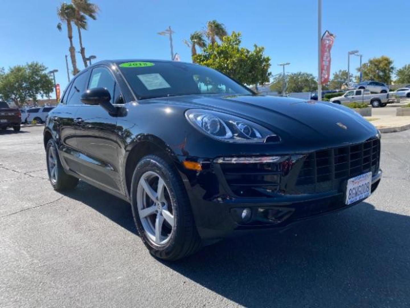 2018 BLACK Porsche Macan (WP1AA2A58JL) with an 4-Cyl Turbo 2.0 Liter engine, Auto 7-Spd PDK Dbl-Cltch transmission, located at 412 Auto Vista Drive, Palmdale, 93551, (661) 945-0620, 34.592636, -118.136681 - Photo#0