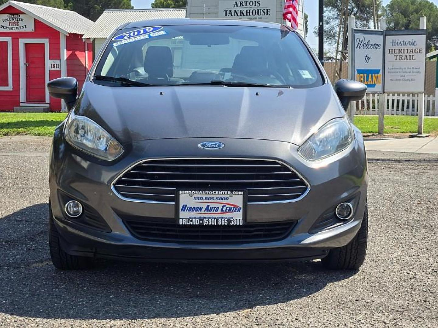 2019 GRAY Ford Fiesta (3FADP4BJ8KM) with an 4-Cyl 1.6 Liter engine, located at 246 E Walker St., Orland, 95963, (530) 865-5800, 39.747589, -122.178398 - Photo#2