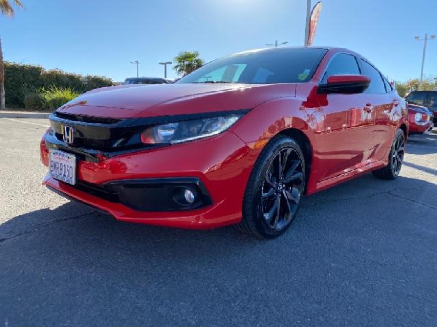 2019 RED Honda Civic Sedan (2HGFC2E87KH) with an 4-Cyl 2 Liter engine, Manual 6-Spd transmission, located at 412 Auto Vista Drive, Palmdale, 93551, (661) 945-0620, 34.592636, -118.136681 - Photo#2