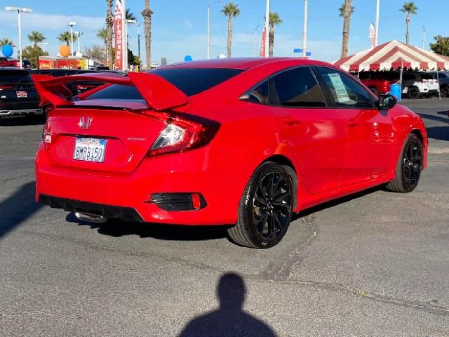 2019 RED Honda Civic Sedan (2HGFC2E87KH) with an 4-Cyl 2 Liter engine, Manual 6-Spd transmission, located at 412 Auto Vista Drive, Palmdale, 93551, (661) 945-0620, 34.592636, -118.136681 - Photo#6