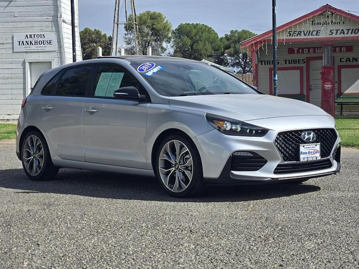 2019 SILVER Hyundai Elantra GT (KMHH55LC2KU) with an 4-Cyl Turbo 1.6 Liter engine, Automatic 7-Spd w/Dual-Clutch transmission, located at 246 E Walker St., Orland, 95963, (530) 865-5800, 39.747589, -122.178398 - Photo#0