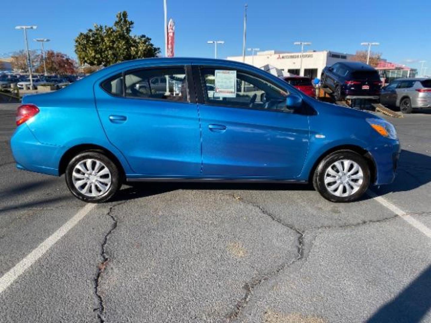 2019 BLUE Mitsubishi Mirage G4 (ML32F3FJ6KH) with an 3-Cyl 1.2 Liter engine, Automatic CVT transmission, located at 412 Auto Vista Drive, Palmdale, 93551, (661) 945-0620, 34.592636, -118.136681 - Photo#22