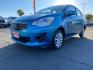 2019 BLUE Mitsubishi Mirage G4 (ML32F3FJ6KH) with an 3-Cyl 1.2 Liter engine, Automatic CVT transmission, located at 412 Auto Vista Drive, Palmdale, 93551, (661) 945-0620, 34.592636, -118.136681 - Photo#2