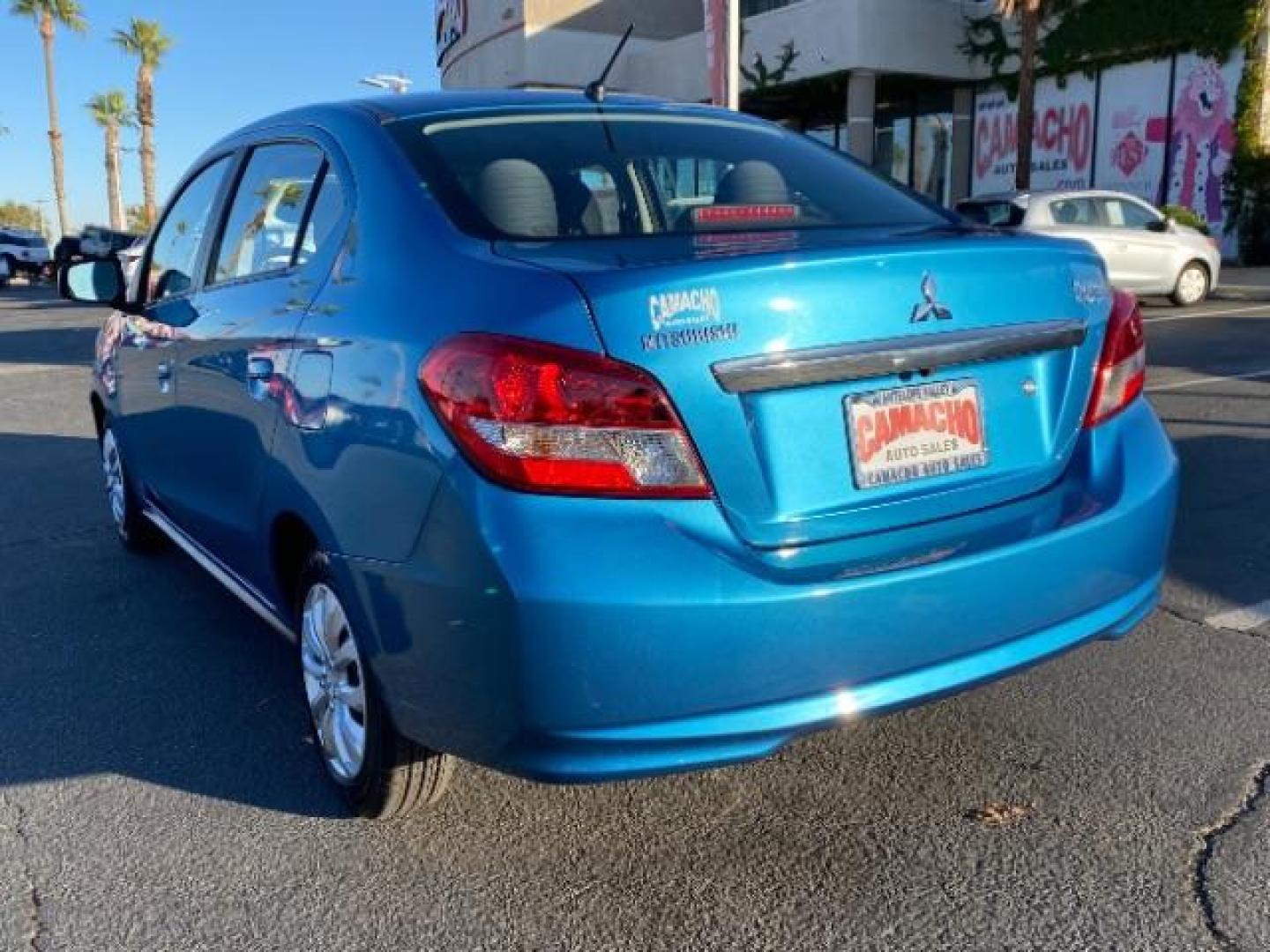 2019 BLUE Mitsubishi Mirage G4 (ML32F3FJ6KH) with an 3-Cyl 1.2 Liter engine, Automatic CVT transmission, located at 412 Auto Vista Drive, Palmdale, 93551, (661) 945-0620, 34.592636, -118.136681 - Photo#4