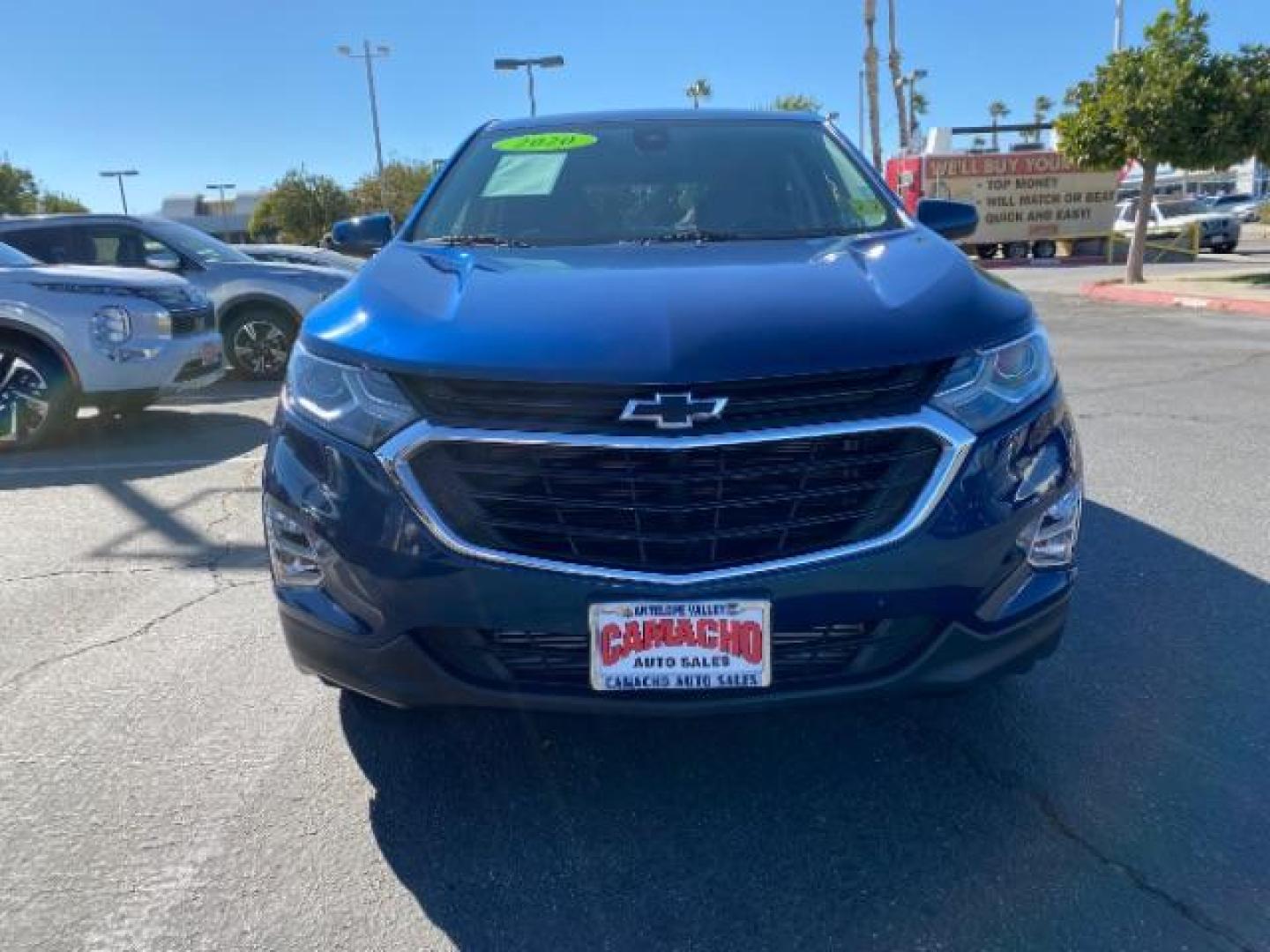 2020 blue Chevrolet Equinox (2GNAXKEV9L6) with an 4-Cyl Turbo 1.5 Liter engine, Automatic transmission, located at 412 Auto Vista Drive, Palmdale, 93551, (661) 945-0620, 34.592636, -118.136681 - Photo#2