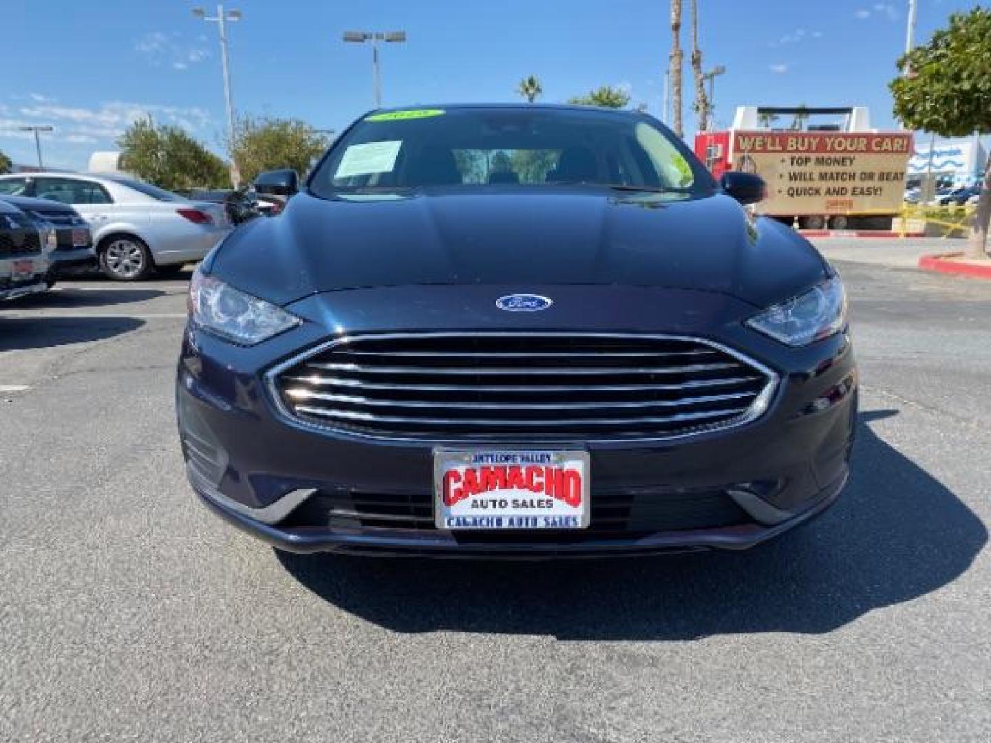 2020 black Ford Fusion (3FA6P0HD1LR) with an 4-Cyl EcoBoost Turbo 1.5 Liter engine, Automatic 6-Spd w/SelectShift transmission, located at 412 Auto Vista Drive, Palmdale, 93551, (661) 945-0620, 34.592636, -118.136681 - Photo#2