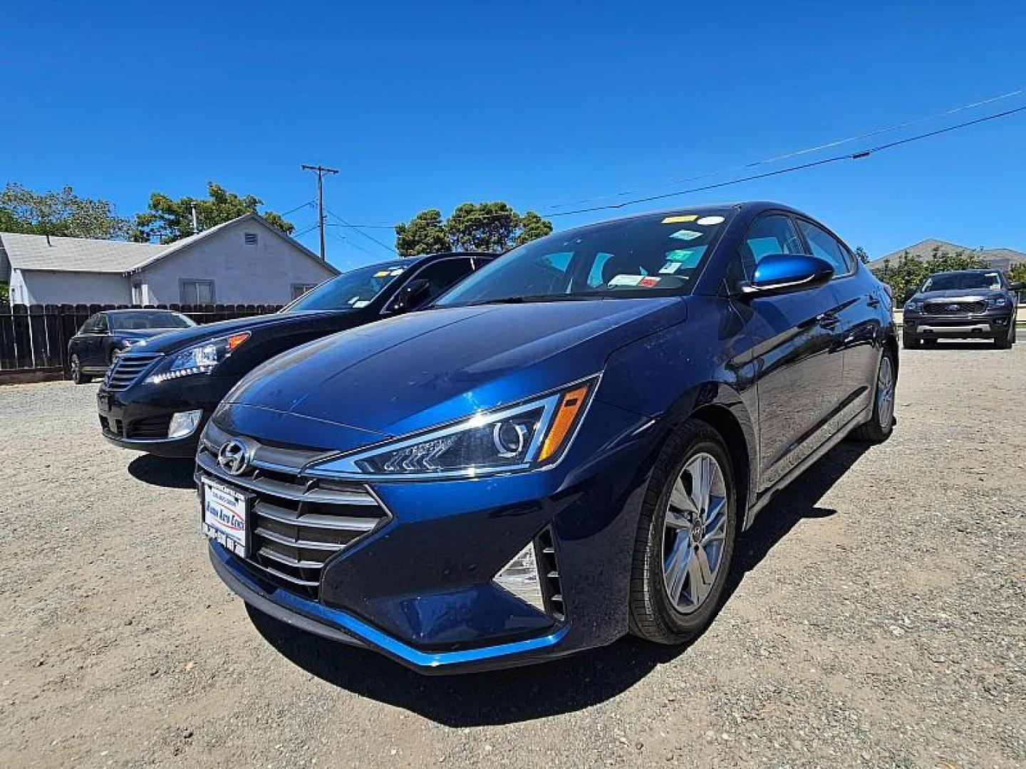 2020 BLUE Hyundai Elantra (5NPD84LF2LH) with an 4-Cyl 2.0 Liter engine, Automatic IVT transmission, located at 246 E Walker St., Orland, 95963, (530) 865-5800, 39.747589, -122.178398 - Photo#0