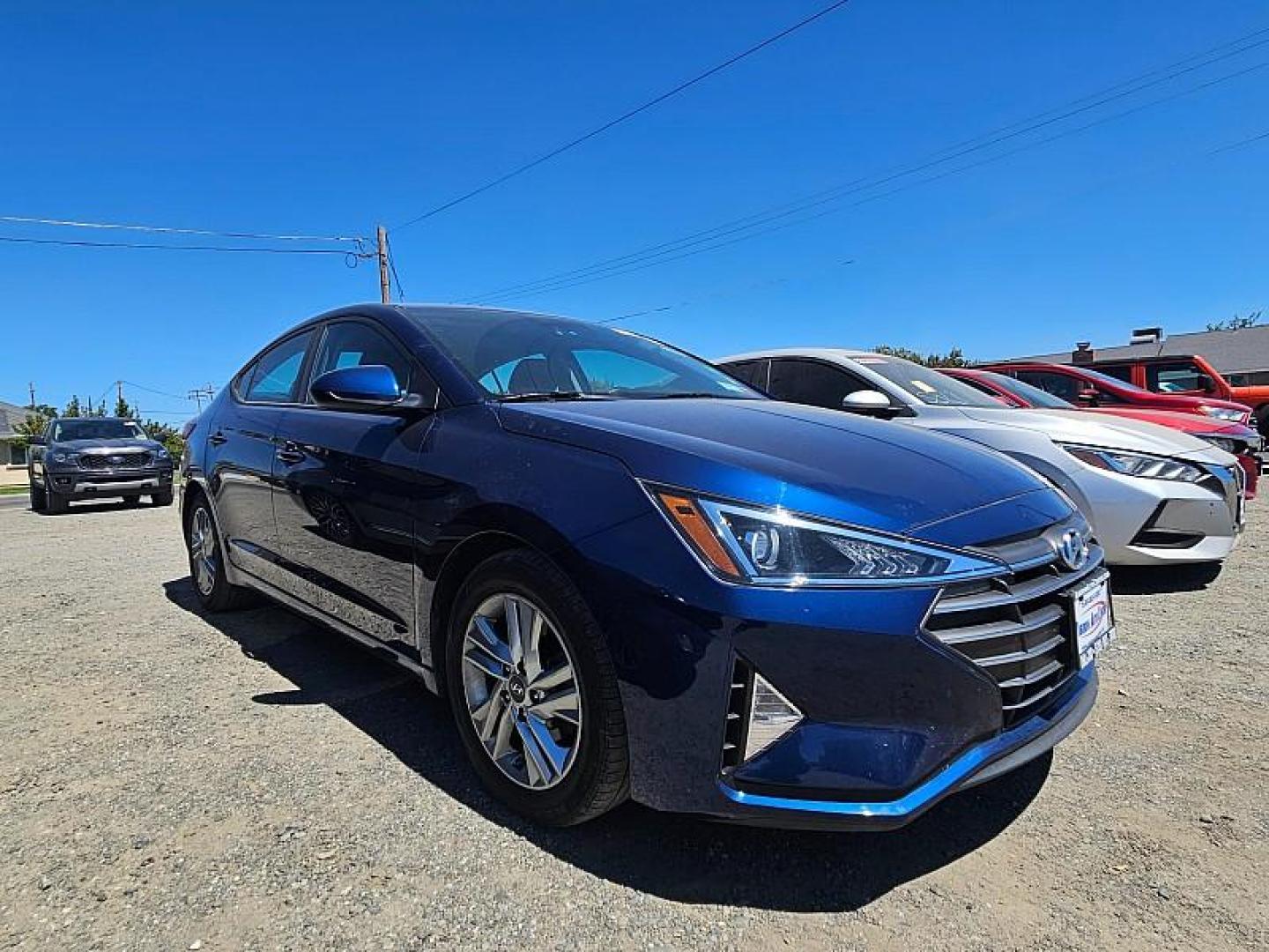 2020 BLUE Hyundai Elantra (5NPD84LF2LH) with an 4-Cyl 2.0 Liter engine, Automatic IVT transmission, located at 246 E Walker St., Orland, 95963, (530) 865-5800, 39.747589, -122.178398 - Photo#1