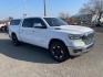 2020 Bright White Clear Coat RAM 1500 Laramie (1C6SRFJM7LN) with an 3.0L EcoDiesel 3.0L Biodiesel Turbo V6 260hp 480ft. lbs. Common Rail Direct Injection engine, 8-Speed Shiftable Automatic transmission, located at 800 Riverside Ave, Roseville, CA, 95678, 916-773-4549 & Toll Free: 866-719-4393, 38.732265, -121.291039 - ECODIESEL CREW CAB 4X4 LARAMIE ONE OWNER CLEAN CARFAX - Photo#1