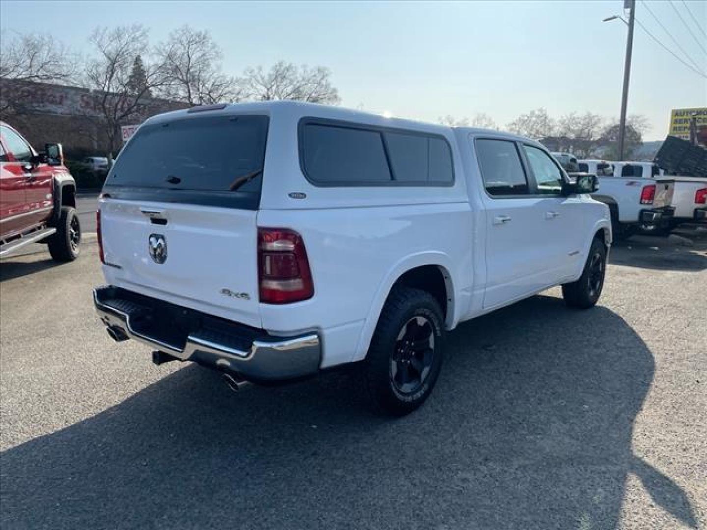 2020 Bright White Clear Coat RAM 1500 Laramie (1C6SRFJM7LN) with an 3.0L EcoDiesel 3.0L Biodiesel Turbo V6 260hp 480ft. lbs. Common Rail Direct Injection engine, 8-Speed Shiftable Automatic transmission, located at 800 Riverside Ave, Roseville, CA, 95678, 916-773-4549 & Toll Free: 866-719-4393, 38.732265, -121.291039 - ECODIESEL CREW CAB 4X4 LARAMIE ONE OWNER CLEAN CARFAX - Photo#4