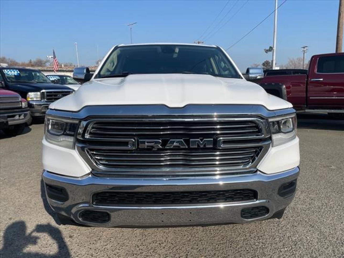 2020 Bright White Clear Coat RAM 1500 Laramie (1C6SRFJM7LN) with an 3.0L EcoDiesel 3.0L Biodiesel Turbo V6 260hp 480ft. lbs. Common Rail Direct Injection engine, 8-Speed Shiftable Automatic transmission, located at 800 Riverside Ave, Roseville, CA, 95678, 916-773-4549 & Toll Free: 866-719-4393, 38.732265, -121.291039 - ECODIESEL CREW CAB 4X4 LARAMIE ONE OWNER CLEAN CARFAX - Photo#8