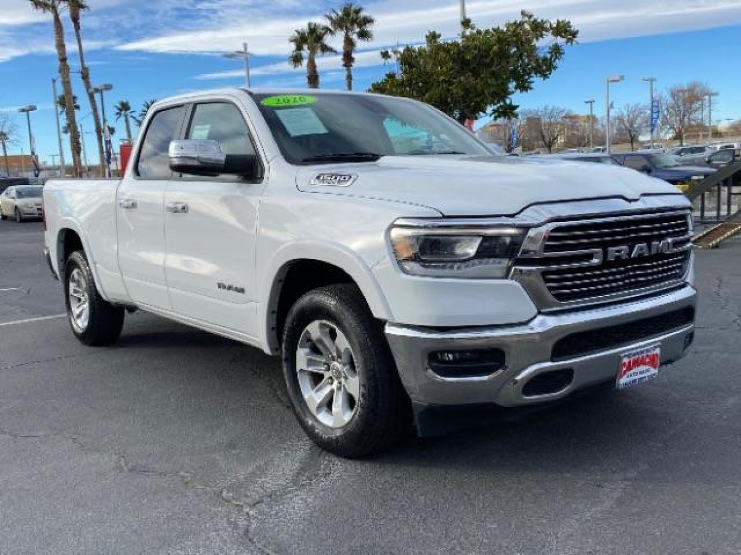 2020 WHITE Ram 1500 2WD (1C6RREDT0LN) , Automatic 8-Spd transmission, located at 412 Auto Vista Drive, Palmdale, 93551, (661) 945-0620, 34.592636, -118.136681 - Photo#0