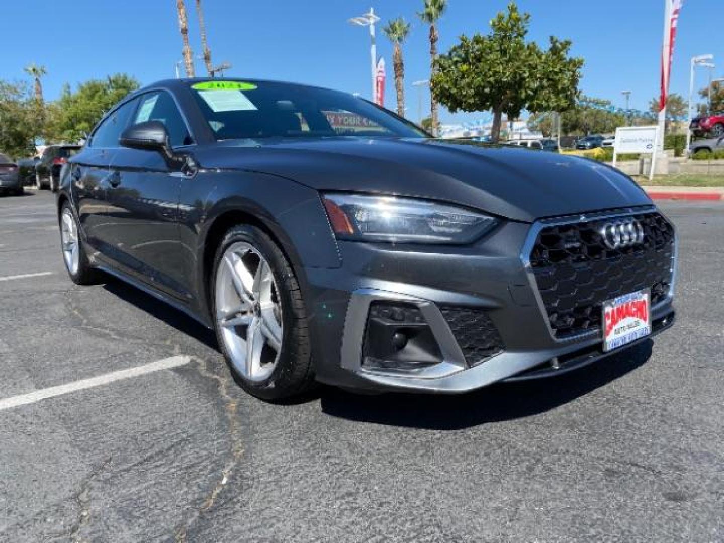 2021 BLUE Audi A5 Sportback (WAUDACF55MA) with an 4-Cyl Turbo 2.0L Hybrid engine, Automatic 7-Spd S tronic Dual-Clutch transmission, located at 412 Auto Vista Drive, Palmdale, 93551, (661) 945-0620, 34.592636, -118.136681 - Photo#2