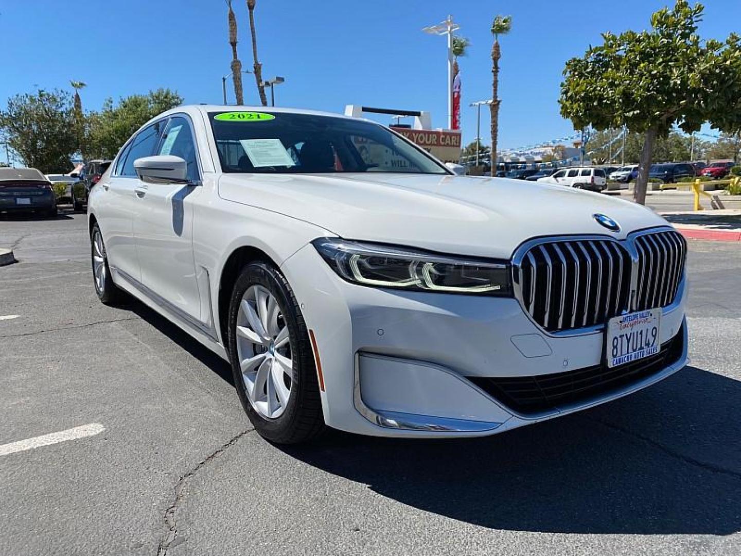 2021 WHITE BMW 7 Series (WBA7T2C04MC) with an 6-Cyl Turbo 3.0 Liter engine, Automatic 8-Spd Sport w/Steptronic transmission, located at 412 Auto Vista Drive, Palmdale, CA, 93551, (661) 945-0620, 34.592636, -118.136681 - For 44 years, our family-owned and operated business has proudly served the community, becoming one of the largest independent used car and new car dealers in Southern California, thanks to the trust and support of our customers. Recognized as AV and rsquo;s Best Used Car Dealer for 25 years (1998-2 - Photo#0