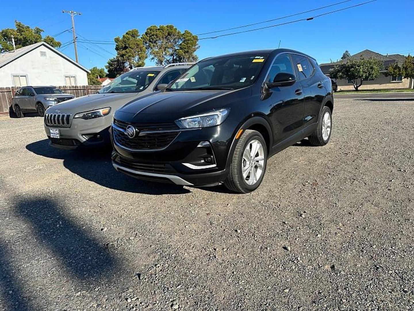 2021 BLACK Buick Encore GX (KL4MMBS21MB) with an 3-Cyl ECOTEC Turbo 1.2 Liter engine, Automatic CVT transmission, located at 246 E Walker St., Orland, 95963, (530) 865-5800, 39.747589, -122.178398 - Photo#0